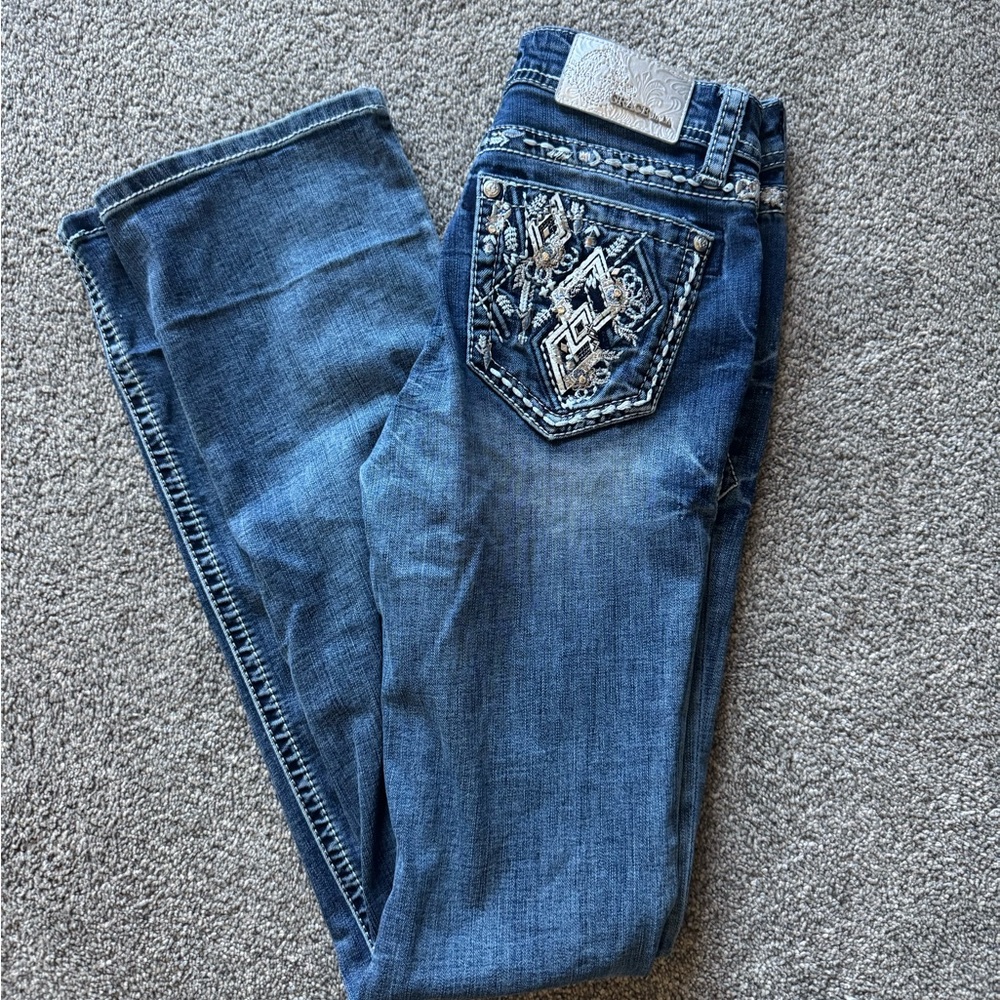 Y2K Grace in La Blue Embellished Women's Jeans